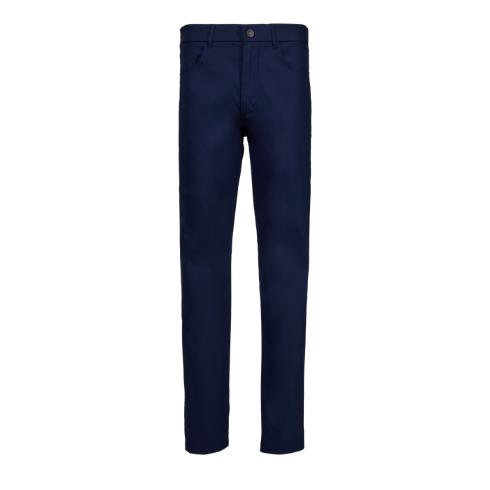 Maltese Blue Wainscott 5-Pocket Men's Golf Pant - Front View | Greyson Clothiers
