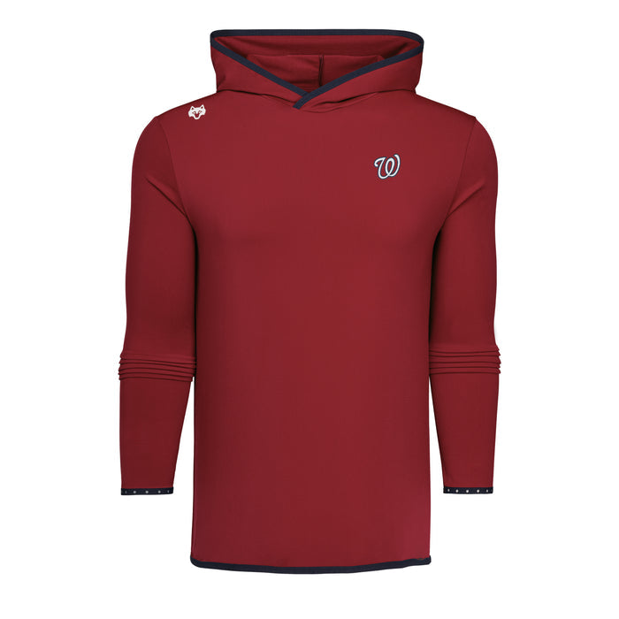 Varsity Red Washington Nationals Colorado Hoodie - Front View, Navy Contrast Trim | Greyson Clothiers