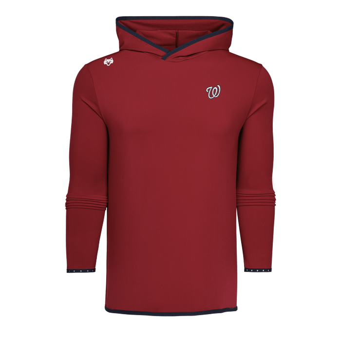 Varsity Red Washington Nationals Colorado Hoodie - Ghost Mannequin Front, Wolf Logo Detail | Greyson Clothiers