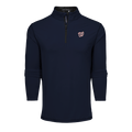 Maltese Blue Washington Nationals Colorado Quarter-Zip Mock Neck - Front View | Greyson Clothiers