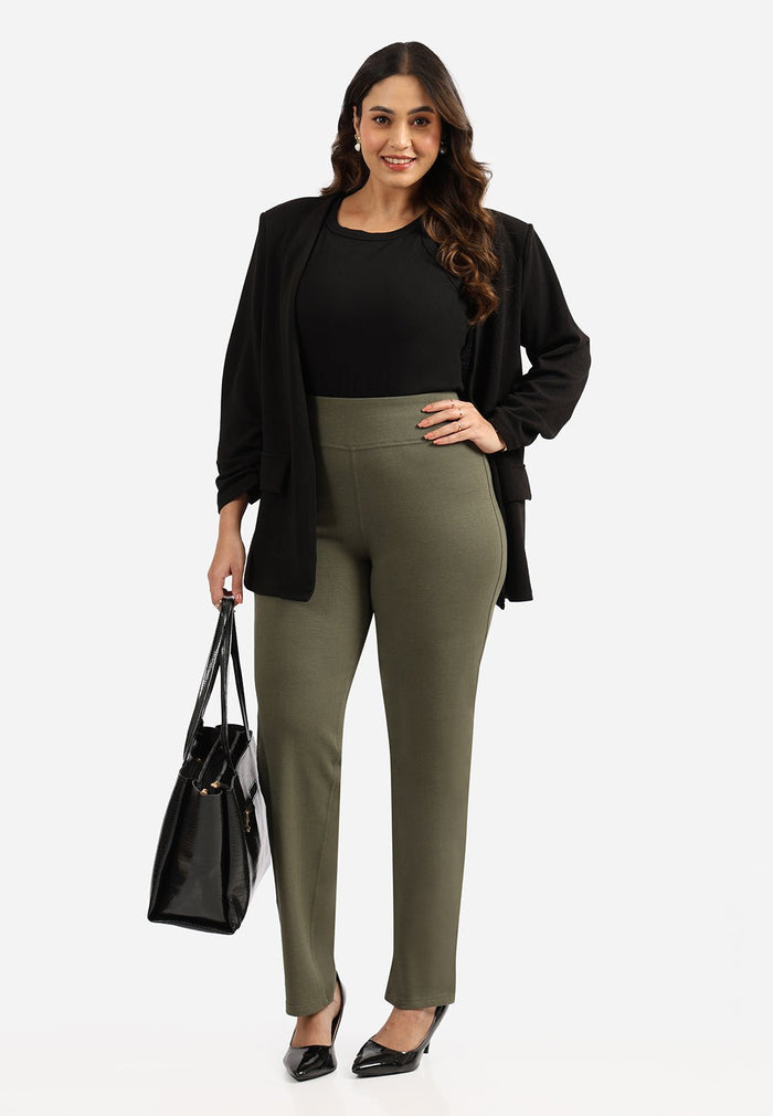 Hema Herringbone - Olive / XS-elene / Regular - Upto 5'4