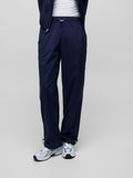 Maltese Blue Wind Jogger Elastic Waistband Detail - Front On Model | Greyson Clothiers