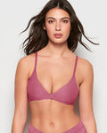 Wireless Light Lift Bra in Electric Rouge