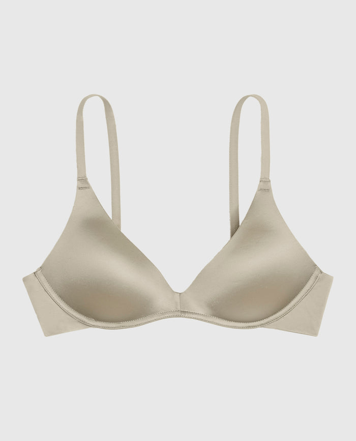 Wireless Light Lift Bra in Stone Grey