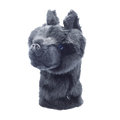Greyson Clothiers Wolf Driver Headcover in Shepherd - Dark Plush Wolf Golf Club Cover | Greyson Clothiers