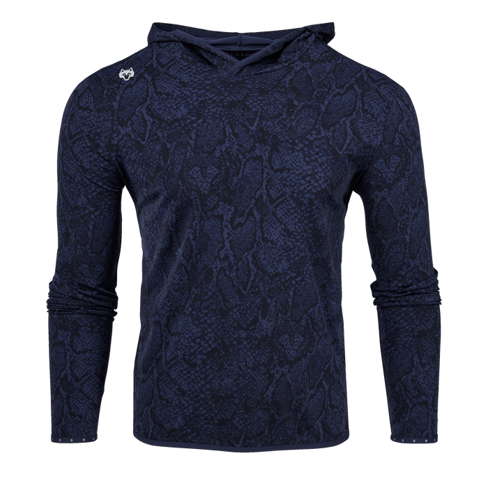 Maltese Blue Wolf Scales Colorado Hoodie - Front View, Wolf Logo | Greyson Clothiers