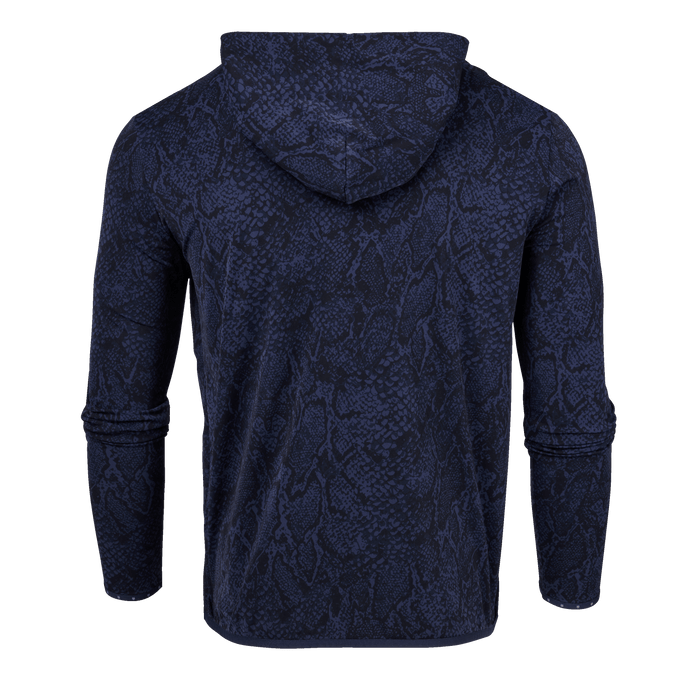 Maltese Blue Wolf Scales Colorado Hoodie - Back View, Scales Print | Greyson Clothiers