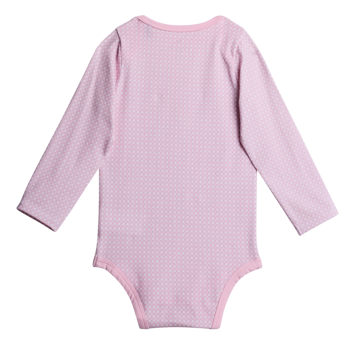 Ballet Slipper Wolf Whisperer Pups Onesie - Back Flat Lay, Signature Wolf Print Detail | Greyson Clothiers