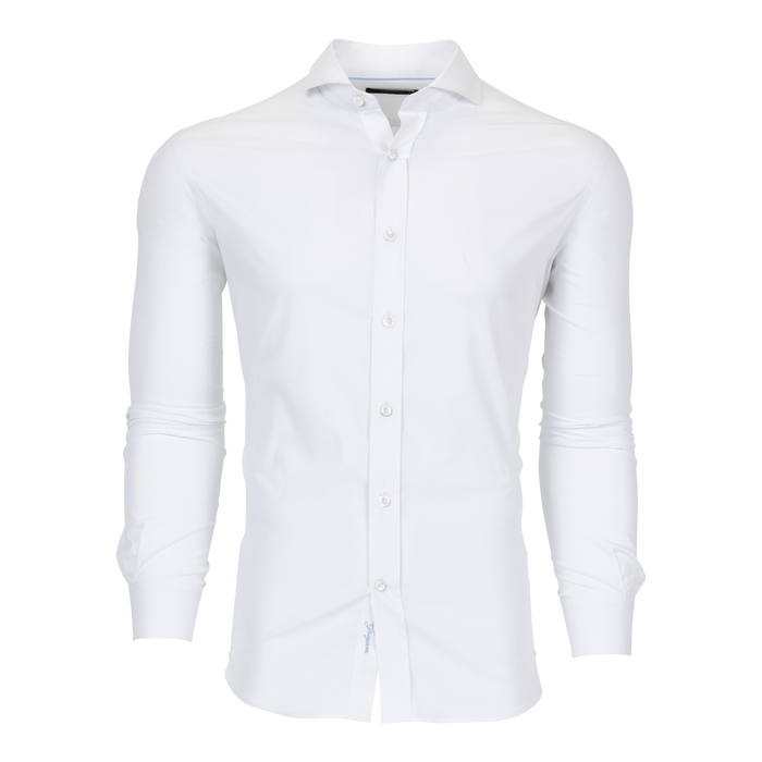 Greyson Clothiers Woodward Shirt in Arctic - Front View, Men's Premium Cotton Dress Shirt