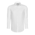 Arctic White Cotton Performance Dress Shirt - Front View | Greyson Clothiers