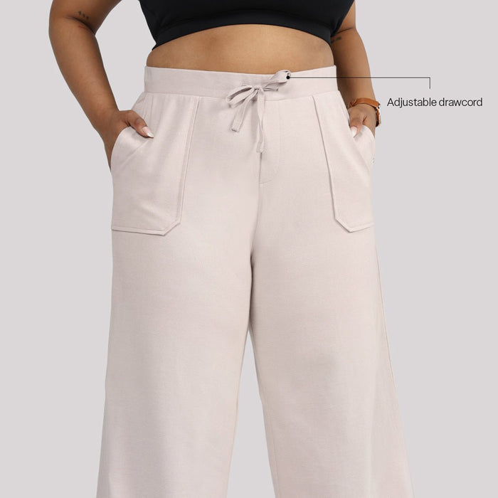 Work-To-Wine Twill Drawstring Pants - BlissClub