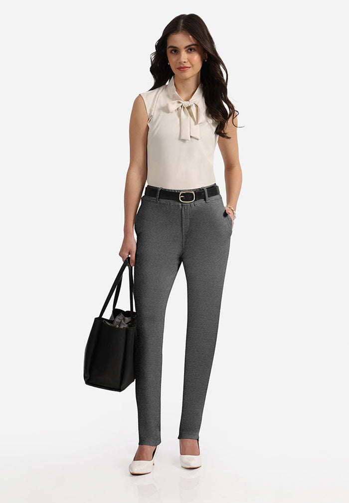 Work-To-Wine Twill Straight Pants - BlissClub