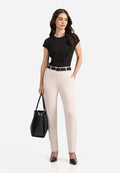 Work-To-Wine Twill Straight Pants - BlissClub