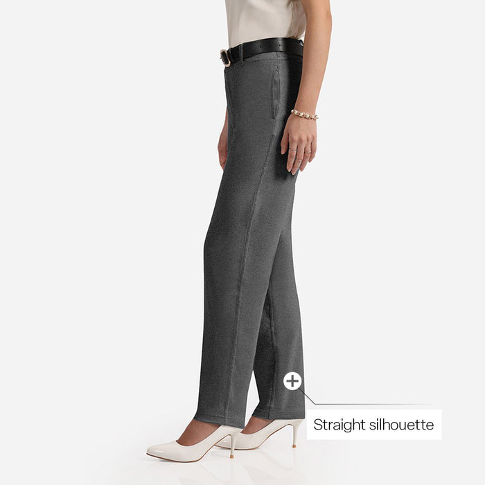 Work-To-Wine Twill Straight Pants - BlissClub