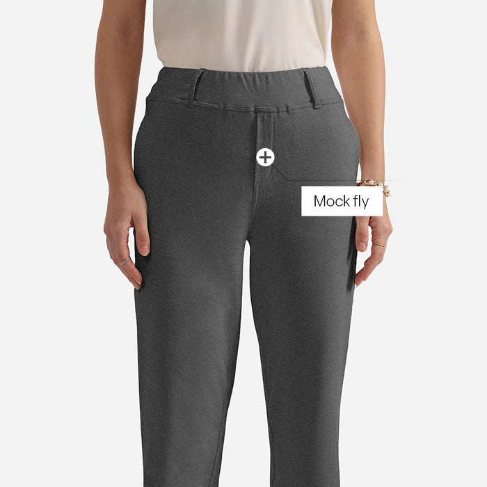 Work-To-Wine Twill Straight Pants - BlissClub