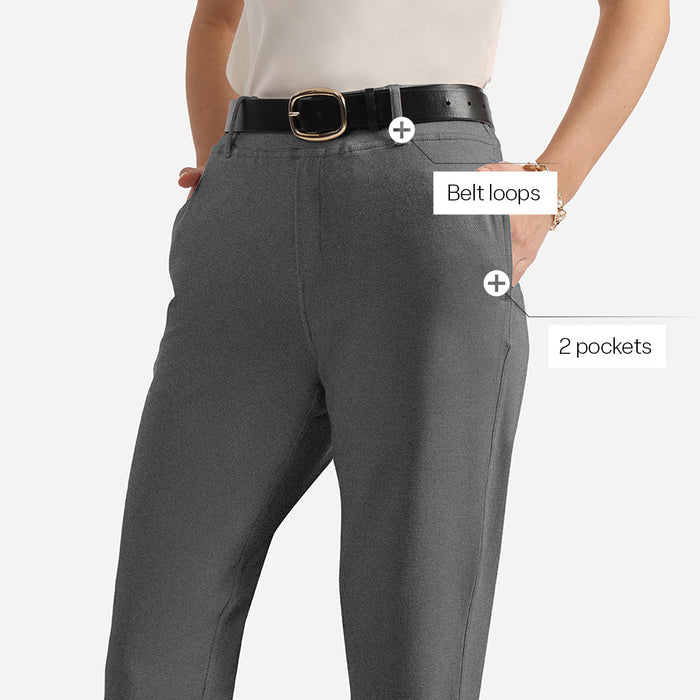 Work-To-Wine Twill Straight Pants - BlissClub