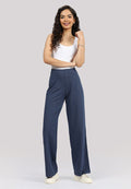 Work-To-Wine Twill Wide Dart Pants - BlissClub