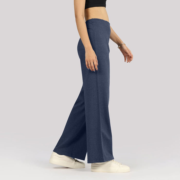 Work-To-Wine Twill Wide Dart Pants - BlissClub