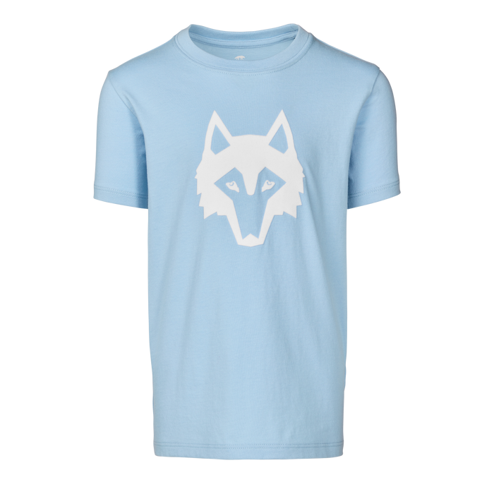 Wolf Blue Youth Icon Short Sleeve Tee - Front View with Wolf Logo | Greyson Clothiers