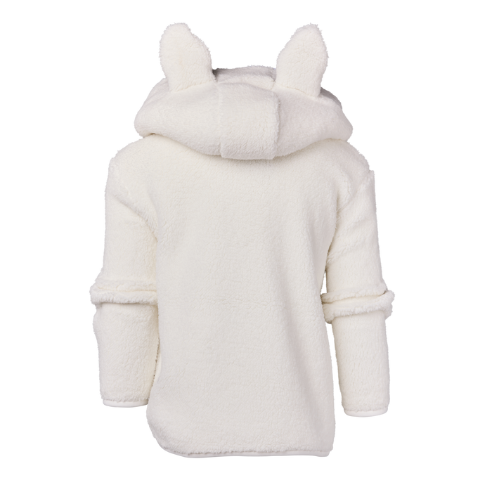 Dove Youth Wolf Sherpa Hoodie with Wolf Ears - Back View Showing Hood Detail | Greyson Clothiers