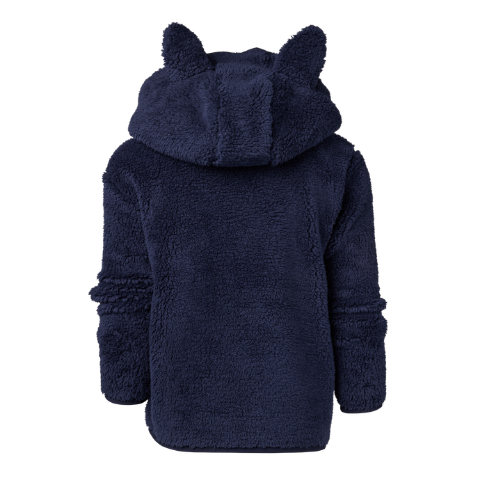 Maltese Blue Youth Wolf Sherpa Hoodie with Wolf Ears - Back View Showing Hood Detail | Greyson Clothiers