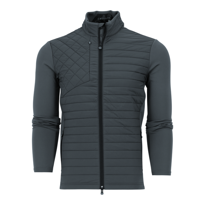 Stingray Greyson Yukon Ultralight Hybrid Jacket - Channel-Quilted Front, Full Zip, Front View | Greyson Clothiers