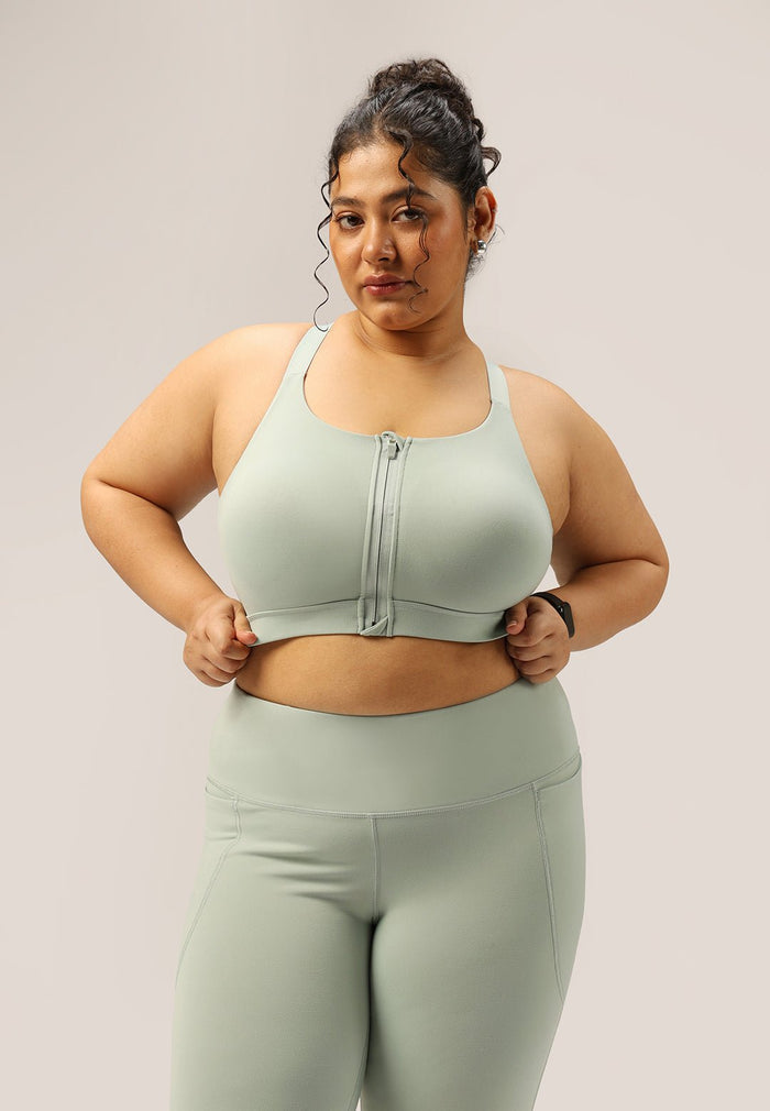 Zip-Up Sports Bra - BlissClub