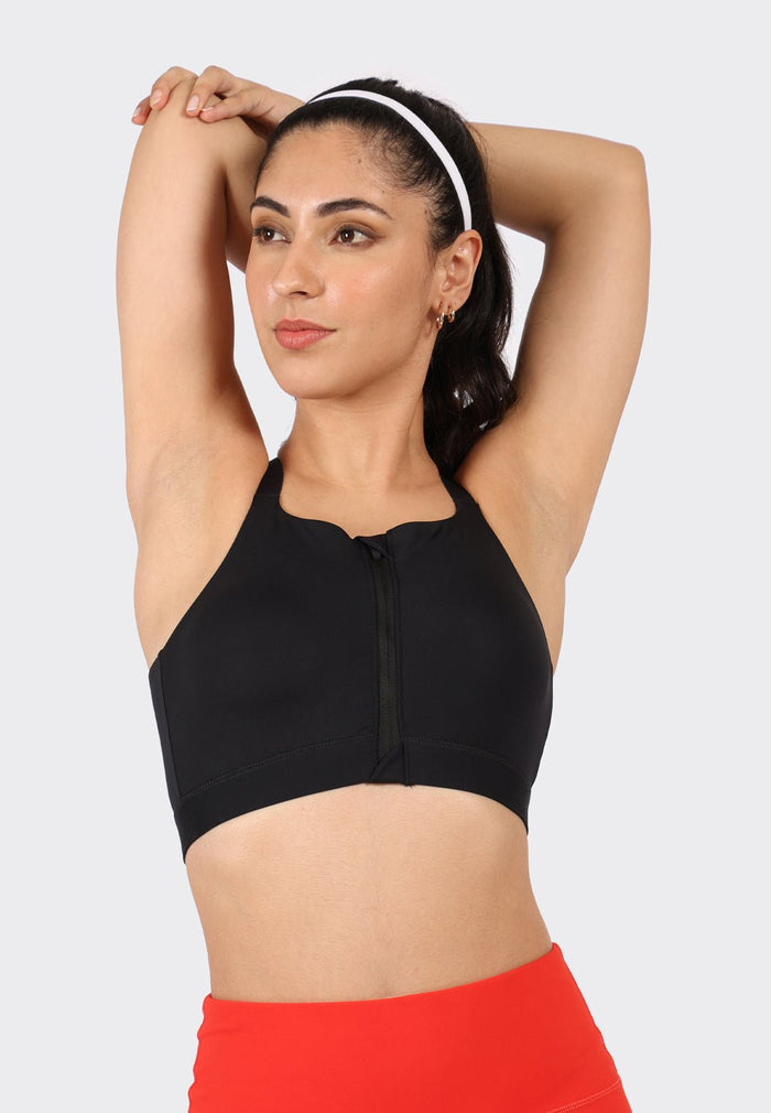 Zip-Up Sports Bra - BlissClub